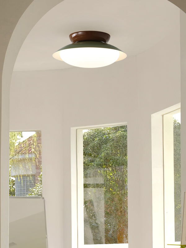 Japanese style bowl ceiling lamp