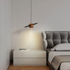 Walnut all copper bedside chandelier