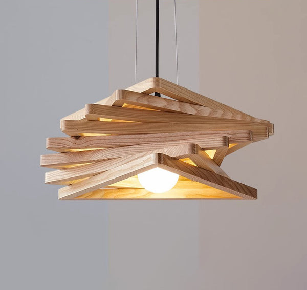 Modern personality solid wood chandelier