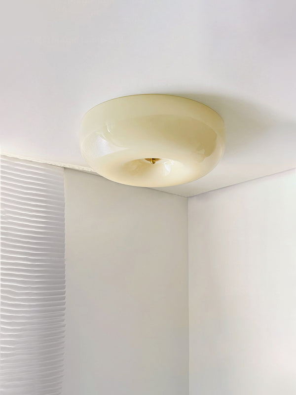 Vintage cream style Bauhaus ceiling lamp