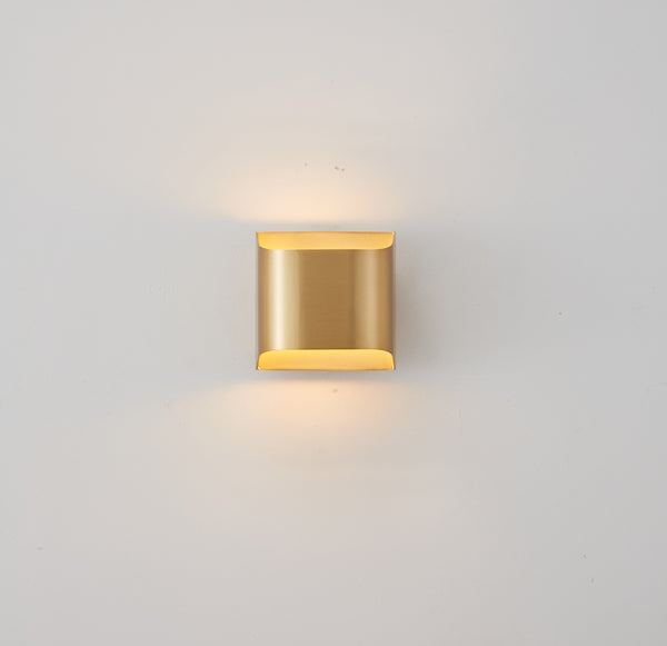 Applique murale d'allée à double tête tout en cuivre