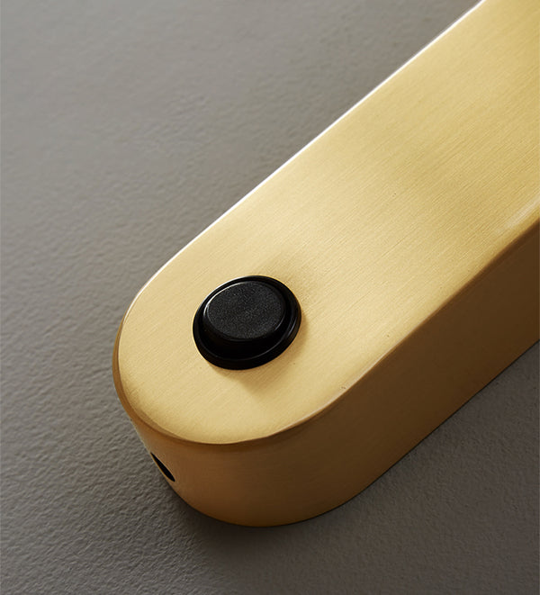 Applique murale de chambre à LED tout en cuivre