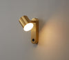 Applique murale de chambre à LED tout en cuivre