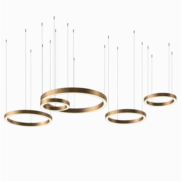 Simple round restaurant chandelier