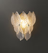 French cream style glass wall lamp