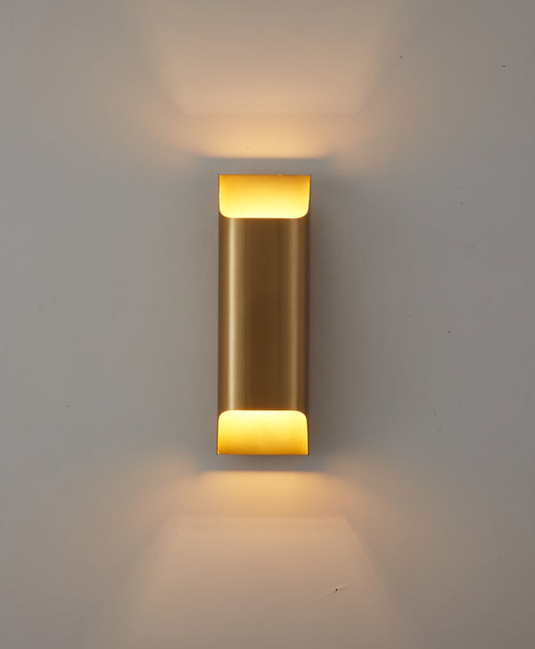 Applique murale d'allée à double tête tout en cuivre