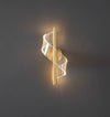 All copper spiral led wall light