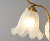 French retro lily of the valley flower wall lamp