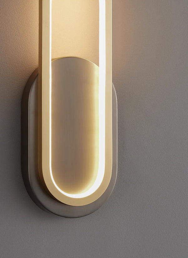 Creative all-copper bedside wall lamp