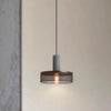 Lustre rétro à tête unique en ciment