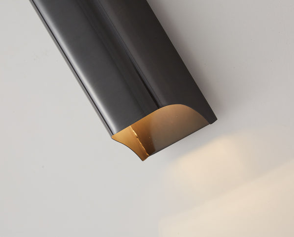 Applique murale d'allée à double tête tout en cuivre