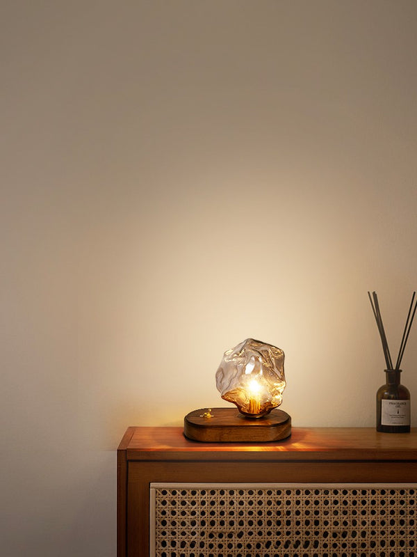 Lampe de table rétro créative en forme de glaçon