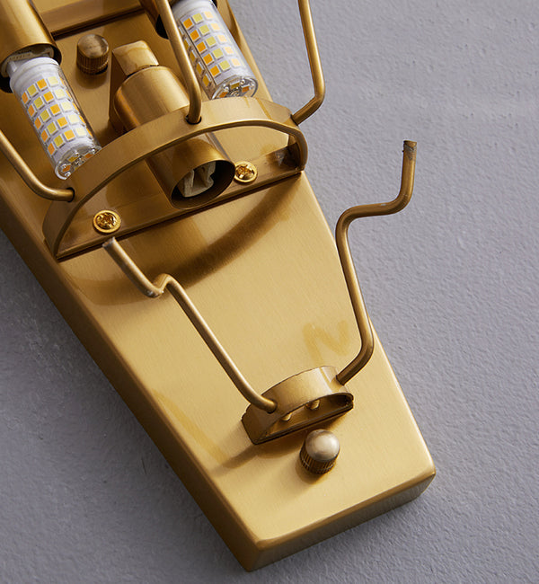 French cream style glass wall lamp