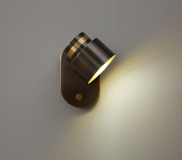 Lampe de chevet murale rotative pour chambre à coucher