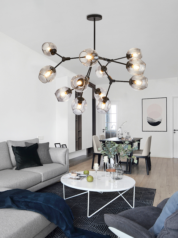 Creative and personalized magic bean molecular chandelier