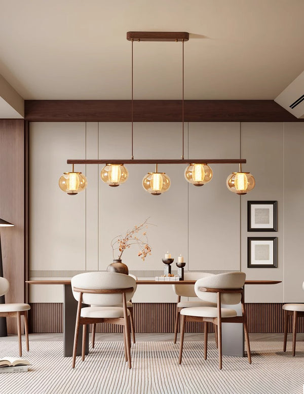 Medieval style glass restaurant chandelier