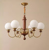 Vintage solid wood magic beans chandelier