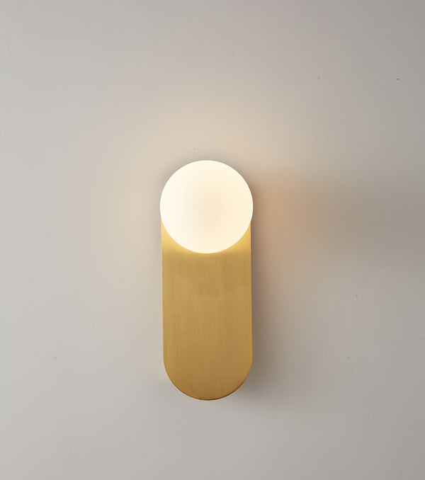 LED aisle glass wall lamp