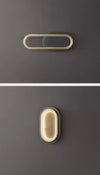 Creative all-copper bedside wall lamp