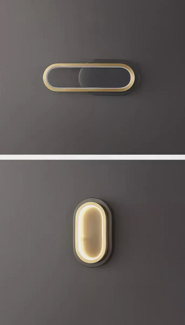 Creative all-copper bedside wall lamp