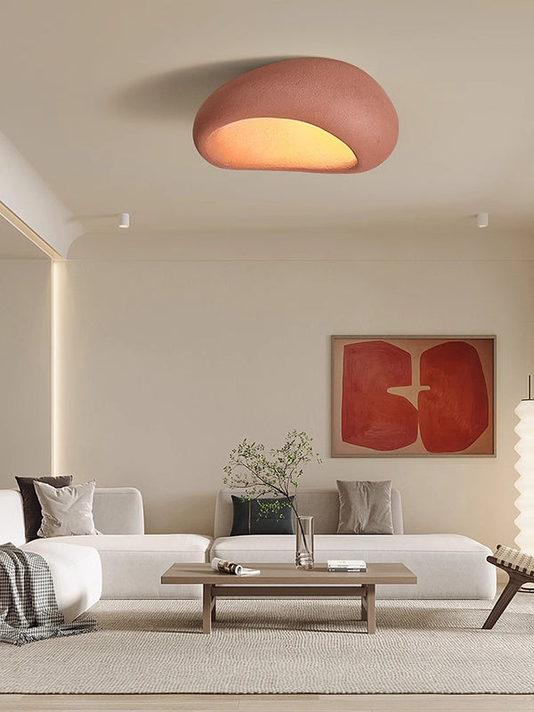 Deckenlampe für Schlafzimmer im japanischen Wabi-Sabi-Stil