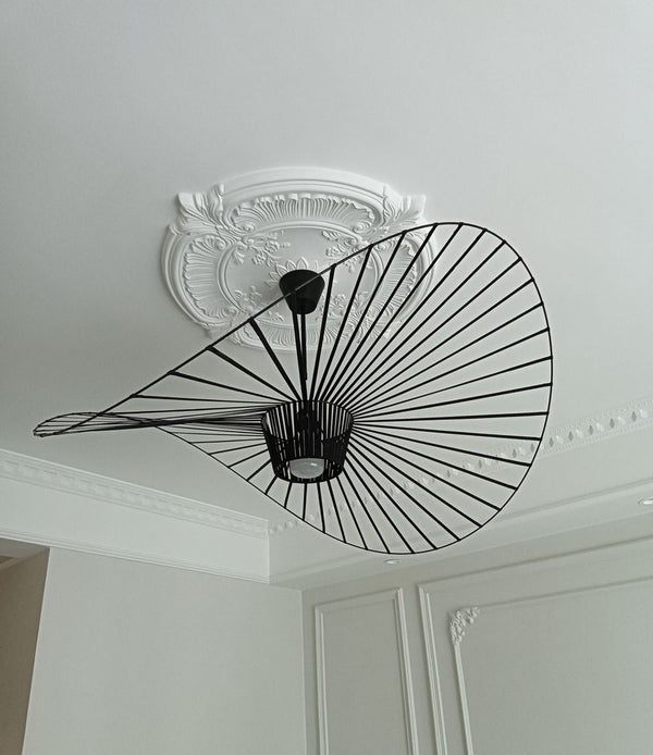 Straw Hat Chandelier