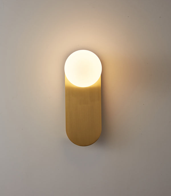 LED aisle glass wall lamp