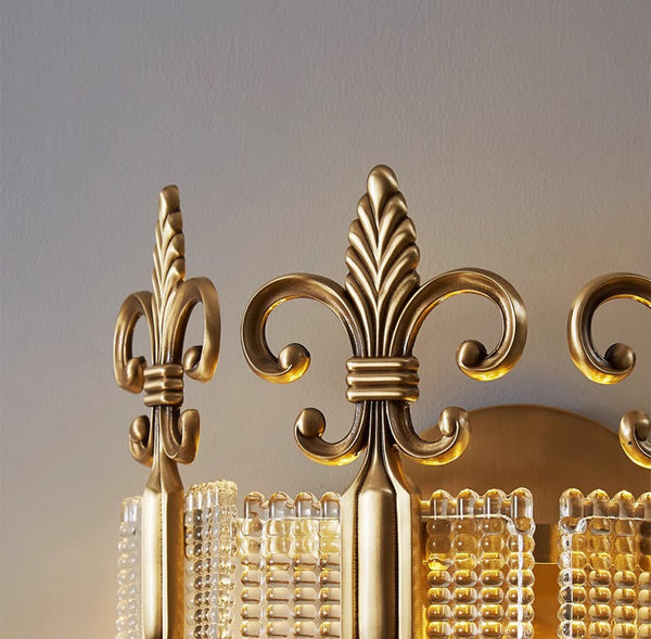 French creative glass aisle wall lamp