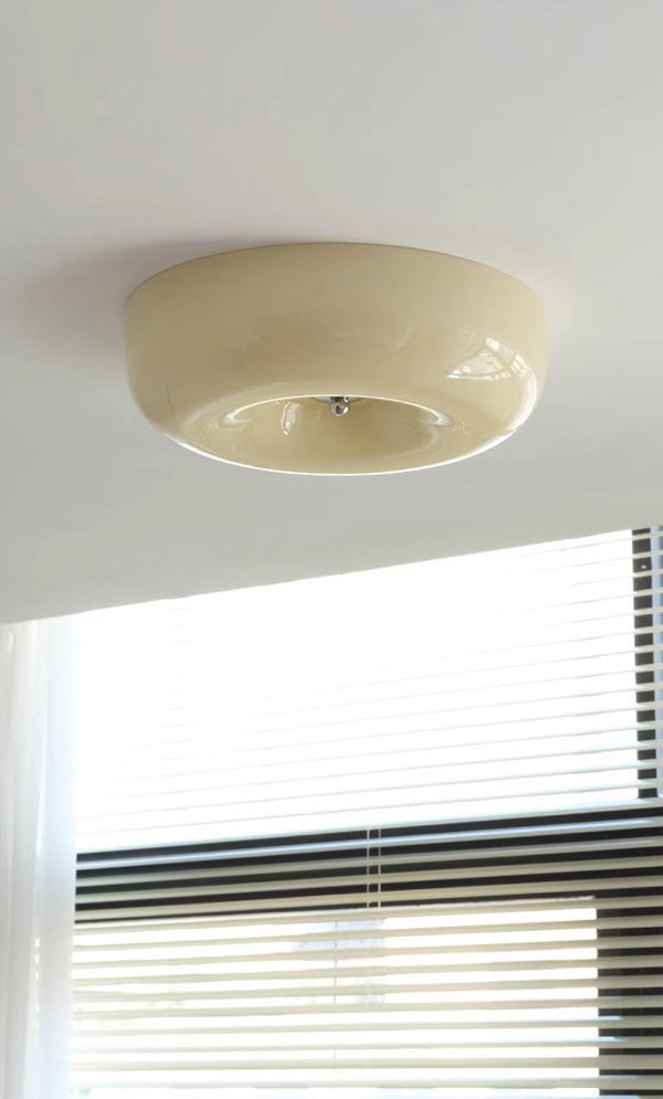 Vintage cream style Bauhaus ceiling lamp