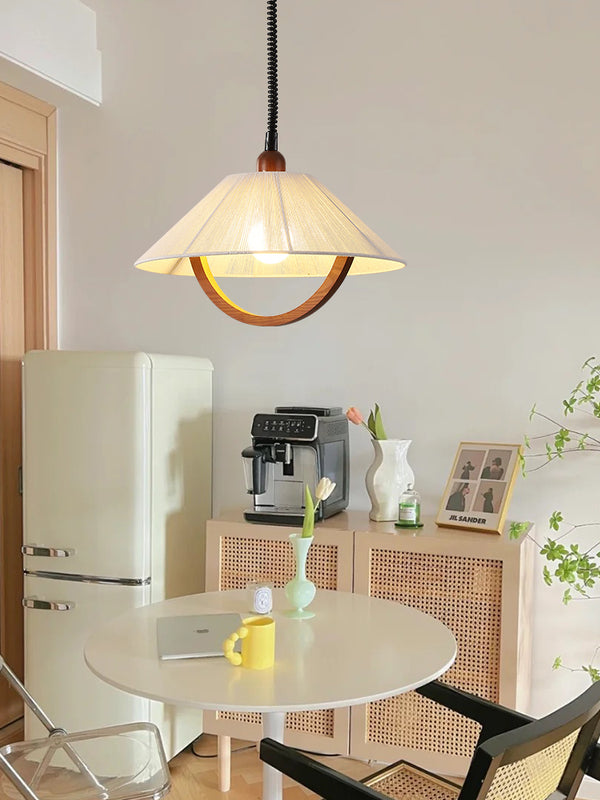 Lustre relevable en forme de bûche