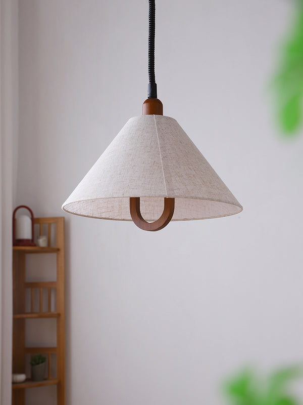 Lustre de restaurant rétractable de style Wabi-sabi