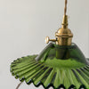 Lustre en verre vert frais