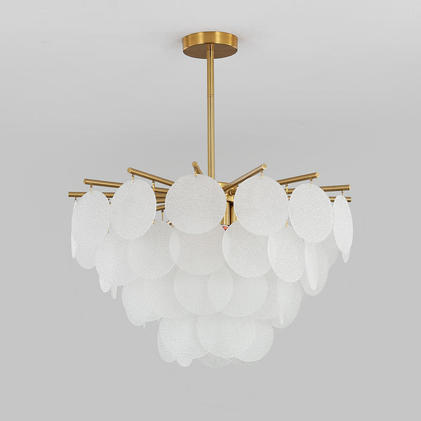 Lustre coquille crème français