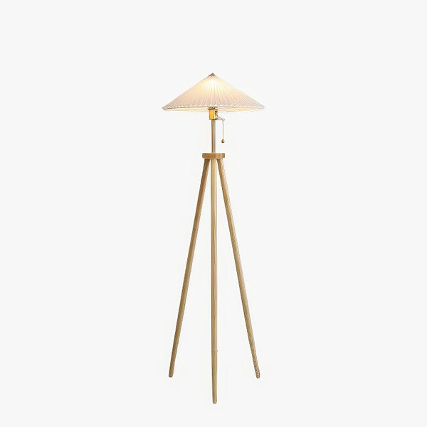 Fan shaped floor lamp