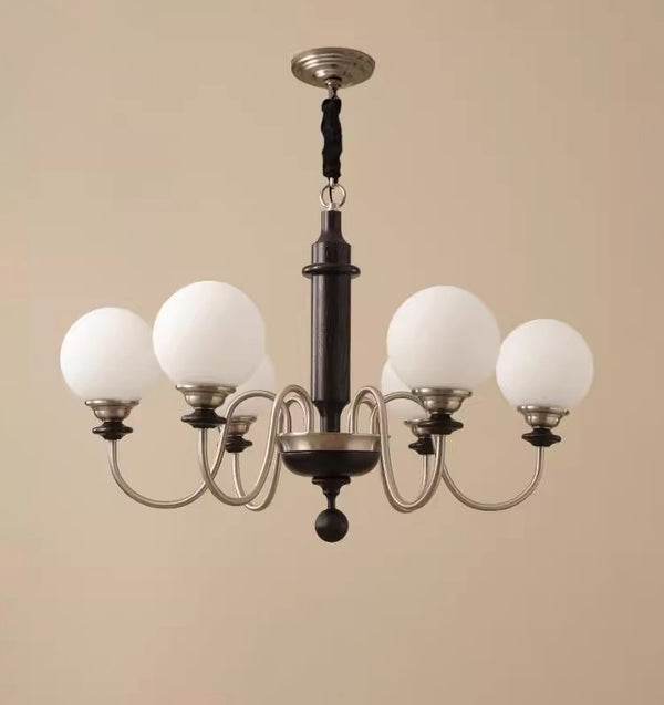 Vintage solid wood magic beans chandelier
