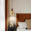 All copper walnut dining chandelier