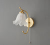 French retro lily of the valley flower wall lamp