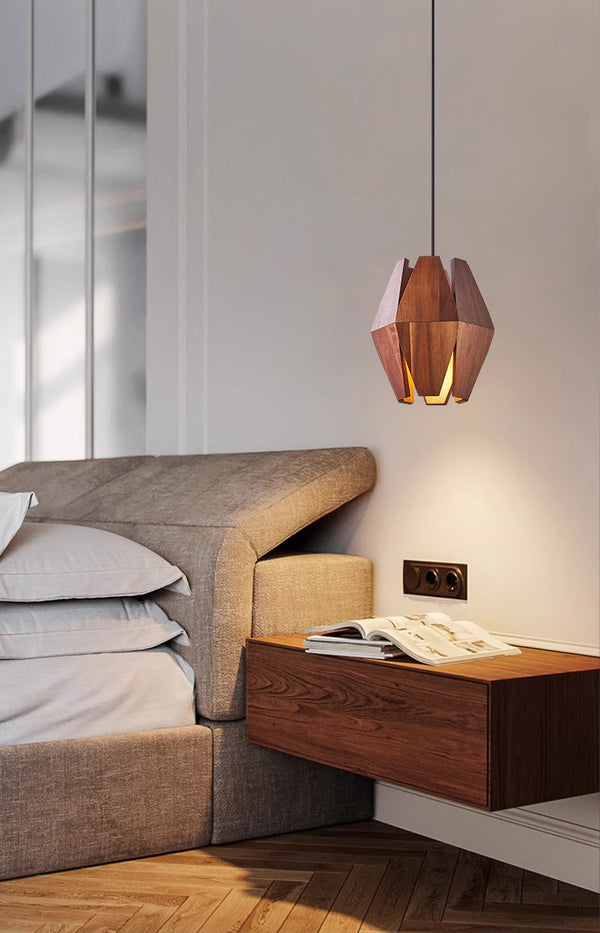 Creative solid wood chandelier