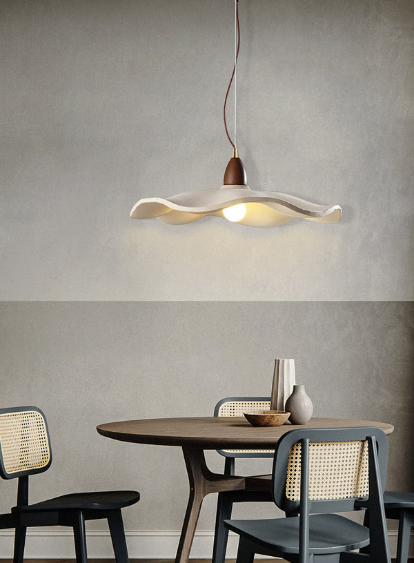 Creative personality lotus leaf cement chandelier