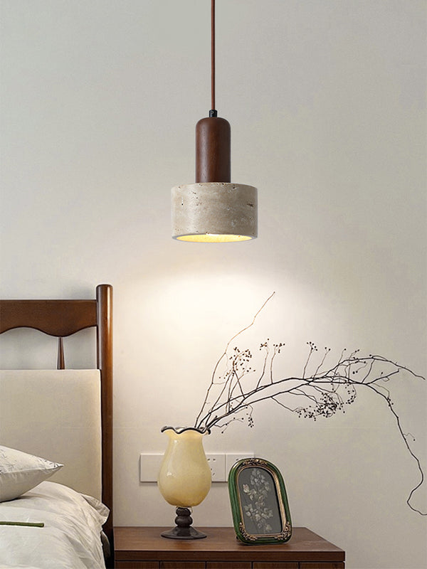 Vintage wabi-sabi style bedroom bedside chandelier