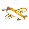 Lustre pour chambre d'enfant en forme d'avion couleur macaron