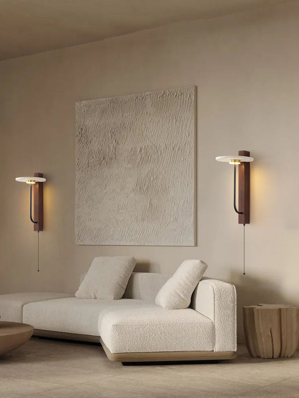 Japanese style retro bedside wall lamp