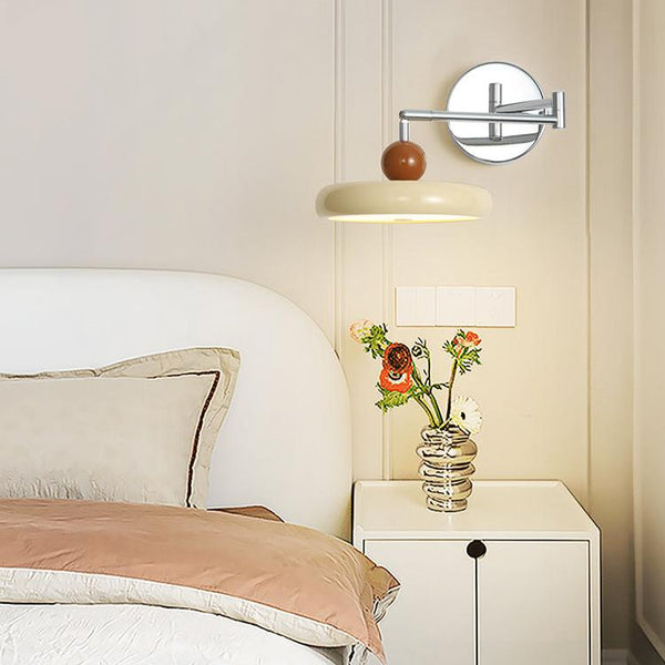 Applique murale créative à bras basculant en forme de soucoupe volante