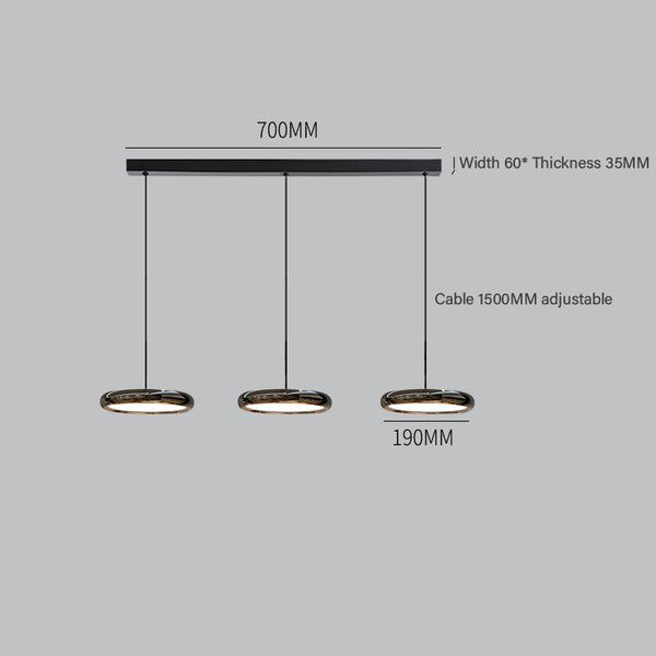 Light luxury round chandelier