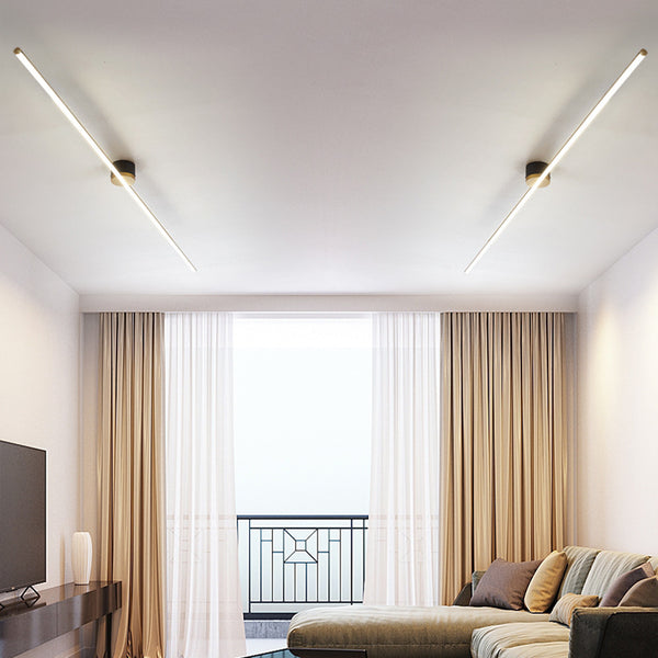 Minimalist long strip ceiling light