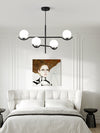 Lustre noir en forme de haricot magique long