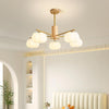 Rubber Wood Pumpkin Chandelier