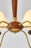 French solid wood fabric chandelier
