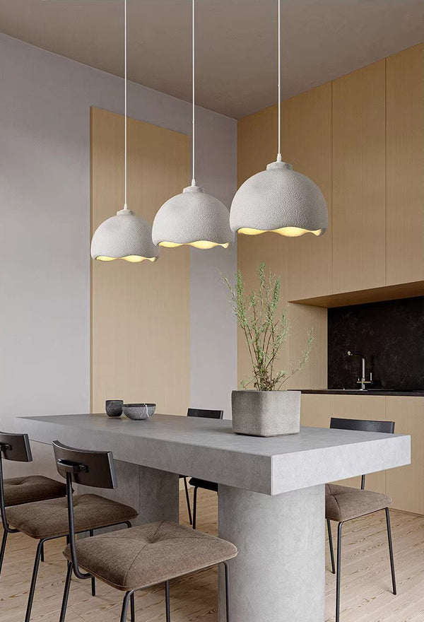 Kreativer Esszimmer-Kronleuchter im Wabi-Sabi-Stil