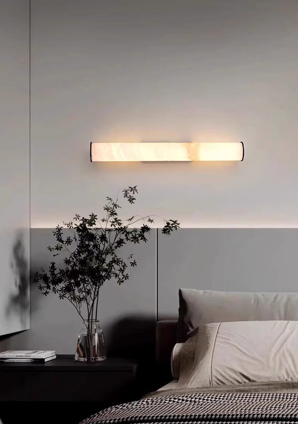 Copper marble wall lamp